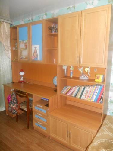 Продам компьютерный стол и шкаф для книг.