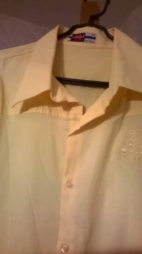 рубашка мужская 6xl желтая.