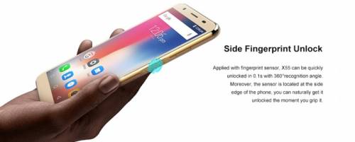 Doogee X55 5.5 “HD 18:9 мобильный телефон, разблокировка по отпечатку пальца