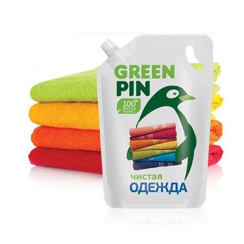Greenpin ЭКОсредство для ручной и машинной стирки. Улучшенная формула, 2000 мл	 